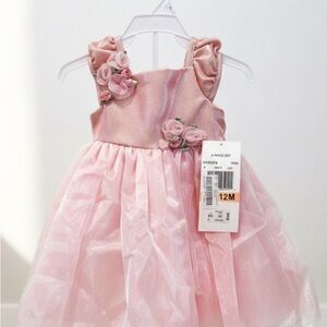 Pink Floral Kids Dress